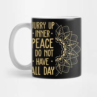 yoga flower inner peace Mug